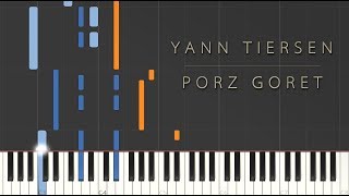 Yann Tiersen  Porz Goret \\ Synthesia Piano Tutorial [upl. by Aedrahs597]