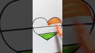 Hum logo ko ❤🔥🔥💓🇮🇳🇮🇳❤ independenceday tricolour republicday flagpainting 15august nationflag 🔥 [upl. by Gaves99]