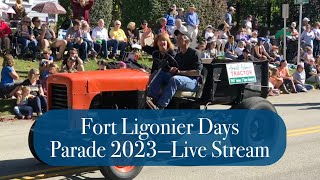 Fort Ligonier Days Parade 2023—Live Stream [upl. by Yaner]