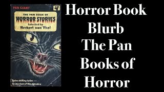 Horror Book Blurb  The Pan Book of Horror [upl. by Cira]