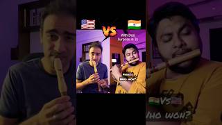 Who Won beatbox🎺 Lets Try 🤯 beatbox beatboxing trending asmrsounds flute vs shortfeed [upl. by Mehcanem]