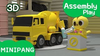 Lets assembly play with Miniforce  Heavy machine  Car Factory  MiniPang TV 3D Play [upl. by Stav]