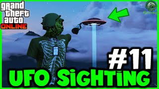 GTA Online  UFO Sighting Location 11 Barn Farm Middle of the Map [upl. by Mic]