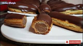 Recette facile des éclairs au chocolat pâteàchoux [upl. by Nyltiac]