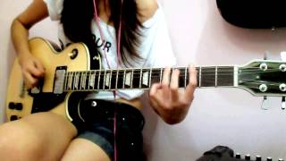 Cowboys From Hell  Pantera Guitar Cover by Debora Almeida [upl. by Nnaeinahpets935]