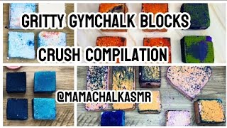 Gritty gymchalk blocks crumbling mamachalkasmr  blocks crush compilation [upl. by Regina]