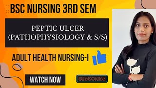 Class 2 🔥I Adult Health NursingI  Peptic Ulcer Pathophysiology or Sign amp symptoms 🔥 [upl. by Mailliwnhoj549]