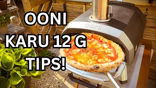 The Ooni Karu 12G Pizza Oven Top Tips [upl. by Lirrehs]