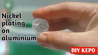 Elektroplating nikel pada aluminium  test diy zincate [upl. by Bernita]