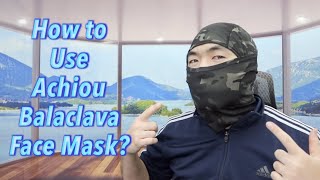 How to Use Achiou Balaclava Face Mask [upl. by Robison]