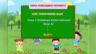 BUNYI ll kelas 4 SD ll Tema 1 Indahnya Kebersamaan [upl. by Way621]