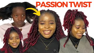 PASSION TWIST HAIR TUTORIAL  Easy method for long lasting passion twist ¦¦ The Amazon Deb [upl. by Koo]