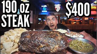 IMPOSSIBLE 15LB TEXAS STEAK CHALLENGE PRIME RIB  BIGGEST FOOD CHALLENGE EVER  MAN VS FOOD [upl. by Abate944]