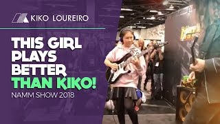 This Girl Plays Better Than Kiko Namm Show 2018 [upl. by Shamma200]