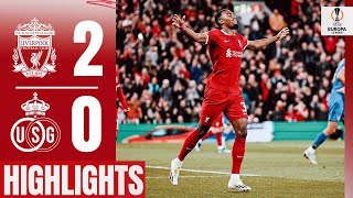 HIGHLIGHTS Gravenberchs FIRST goal amp Jotas ruthless finish  Liverpool 20 Union SG [upl. by Marris299]