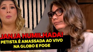 AGORA Janja foge pela porta dos fundos da Globo após ser amassada ao vivo Deu pena da petista [upl. by Ruhl]