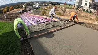 12 Lower Driveway Pour [upl. by Tuhn864]