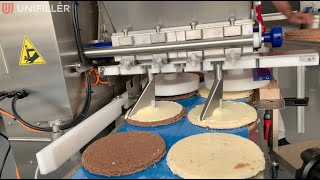 Unifiller CakeLine with Multi Station 360 for the efficient filling and assembling of round cakes [upl. by Jamey]