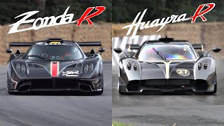 Pagani Zonda R vs Huayra R V12 Sound Comparison  Which one has the best sound [upl. by Asilej]