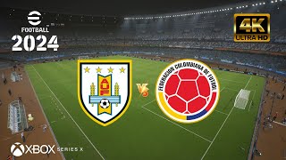 eFootball 2024  Uruguay vs Colombia  NextGen 4K60 [upl. by Rafaela]