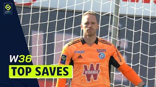 Best goalkeeper saves  Week 36  Ligue 1 Uber Eats  20212022 [upl. by Terina]