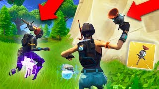 FIRST EVER CLINGER GRENADE TRAP INSANE  Fortnite Battle Royale [upl. by Inafetse]