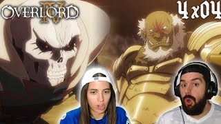 ¡AINZ VS EL REY GUERRERO  REACCIÓN 4X04 OVERLORD IV [upl. by Pippo]