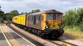 Part 1 Network Rail Infrastructure train 1Q99 at Romsey with 73965 Des O’Brien leading [upl. by Anyal]