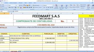 REGISTRO CONTABLE DE IMPORTACIONES [upl. by Assiram]