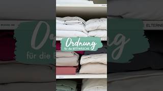 Endlich Ordnung im BettwäscheChaos‼️organization organize [upl. by Elledoj979]