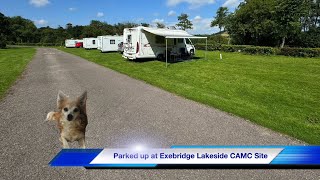 Arriving at Exebridge Lakeside Caravan and Motorhome Club Site [upl. by Aihsyt42]