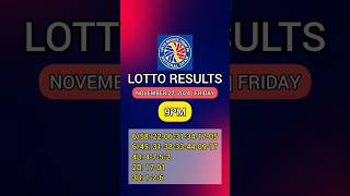 Lotto Result Today 9PM Live  November 22 2024 Friday [upl. by Laurita]