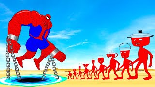 Evolution Of SPIDERMAN Vs Team MONSTER RADIATION  Returning From The Dead SECRET  FUNNY [upl. by Suirauqram]