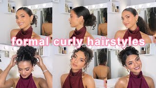 Curly hairstyle tutorials 🤍 Sleek event looks [upl. by Gary620]