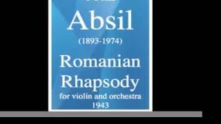 Jean Absil 18931974  Romanian Rhapsody for violin and orchestra 1943 [upl. by Felipa872]