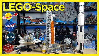 Todos los sets de la NASA de LEGO COMPARADOS  LEGO Space Saturn Apollo Artemis y Discovery [upl. by Elbam]