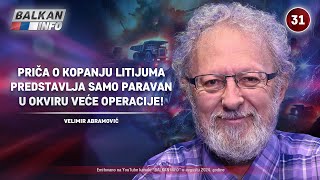 INTERVJU Velimir Abramović  Priča o litijumu je samo paravan u okviru veće operacije 882024 [upl. by Bronez]