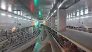 Dubai Airport train  Automated People Mover Concourse A B [upl. by Regdor280]