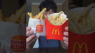 McDonalds Fries vs Burger King Fries and poutine [upl. by Weinstein]