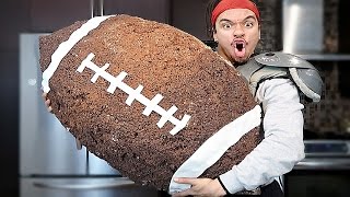 GIANT RICE KRISPIE FOOTBALL 100 Pounds WORLD RECORD [upl. by Neemsay]