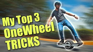 My TOP 3 OneWheel GT Tricks [upl. by Atteve191]