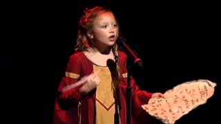 Shakespeare Sonnet 18 performed by 8 year old child actress Alexis Rosinsky [upl. by Sievert]