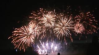 Japan fireworks show Vuurwerkfestival Scheveningen 2017 [upl. by Arodnap]