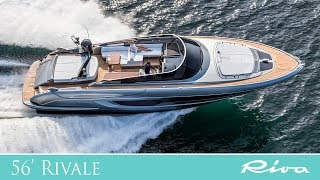 Luxury Yacht  Riva 56’ Rivale the unrivalled open yacht  Ferretti Group  boat review [upl. by Soble]