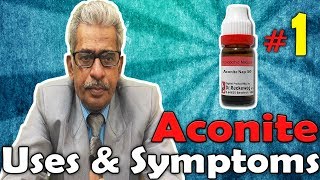 Aconite Nap Part 1  Uses and Symptoms in Homeopathy by Dr PS Tiwari [upl. by Bergmann709]