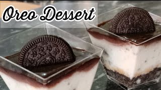 Oreo Dessert  No Bake Oreo Pudding  Delish Food with Maria [upl. by Ycats277]