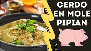 COMO HACER MOLE PIPIAN VERDE CON CARNE DE PUERCOALMA SAZON DE MI TIERRA [upl. by Aisan]