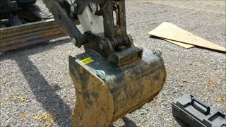 Welding Chain Hooks on Bobcat E42 Excavator bucket 7014 Welding Rods [upl. by Tecil]