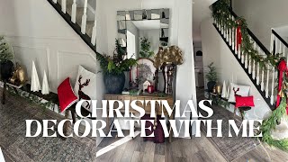 Christmas Decorate With Me 2024  Christmas Decorating Ideas Entryway And New Console Table [upl. by Rabka]