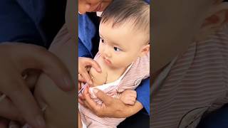 Baby Boy 4 Vaccine Shots in one [upl. by Nonnahc]